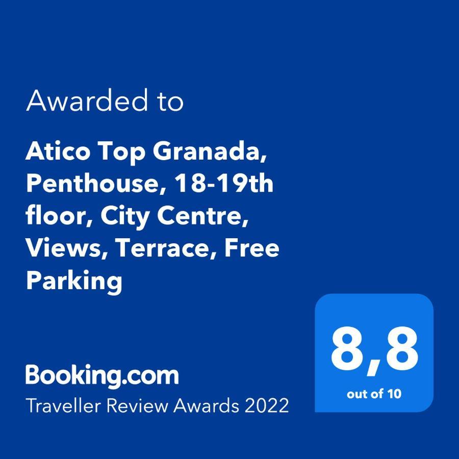 Atico Top Granada, Penthouse, 18-19Th Floor, City Centre, Views, Terrace, Free Parking Экстерьер фото